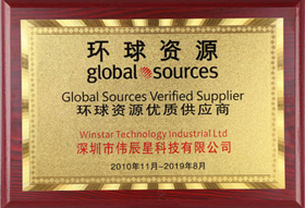 Global Sources Verified Supplier